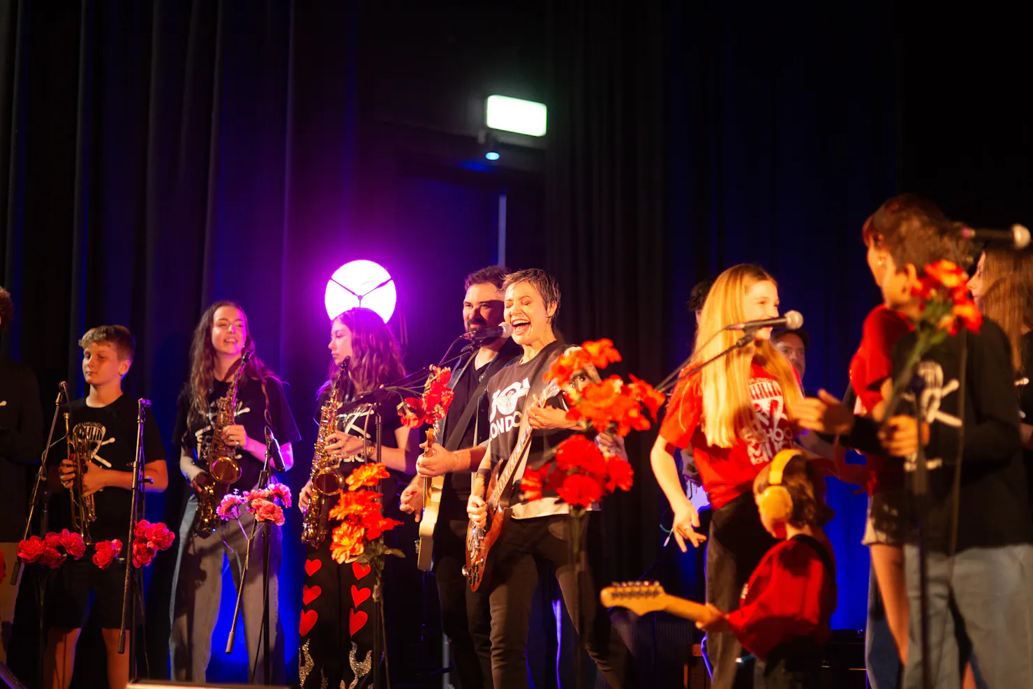 The Superjesus headlined the 2025 Mini Festival - performing with the talented young ESOM rockers