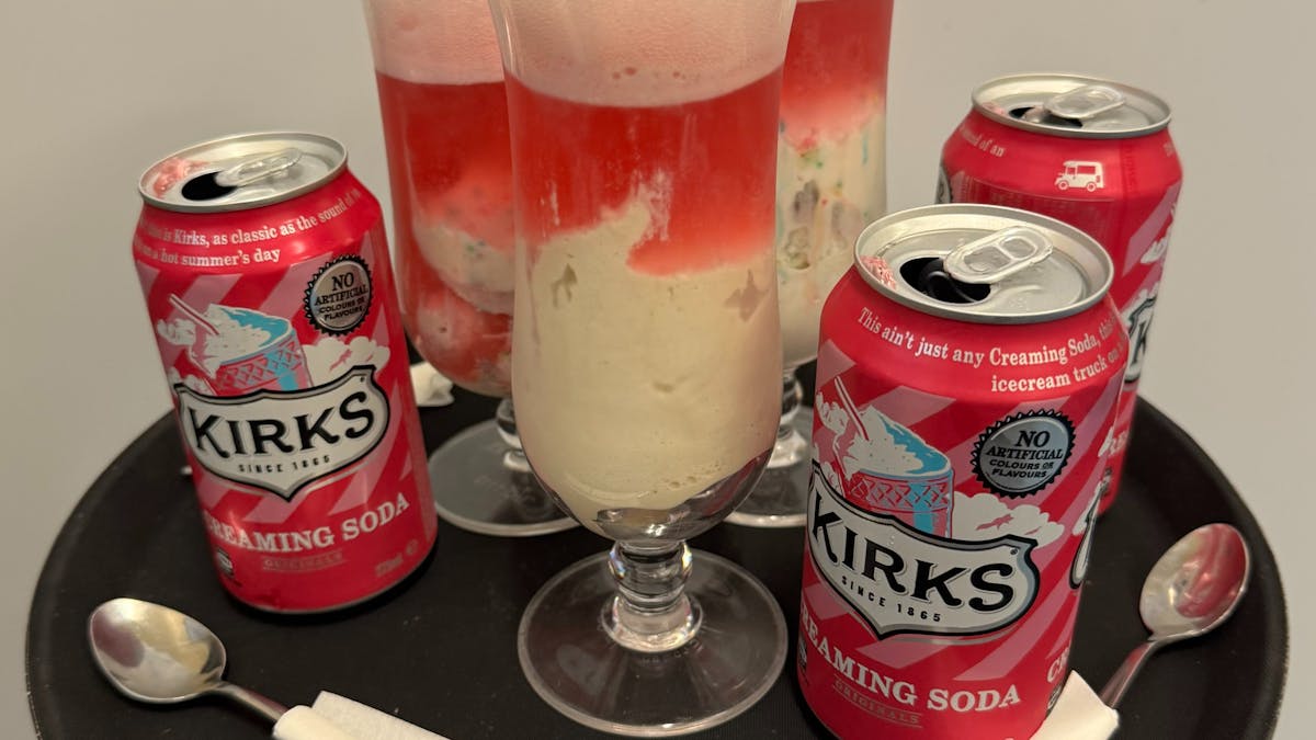 Your choice of soft drink and ice cream/sorbet