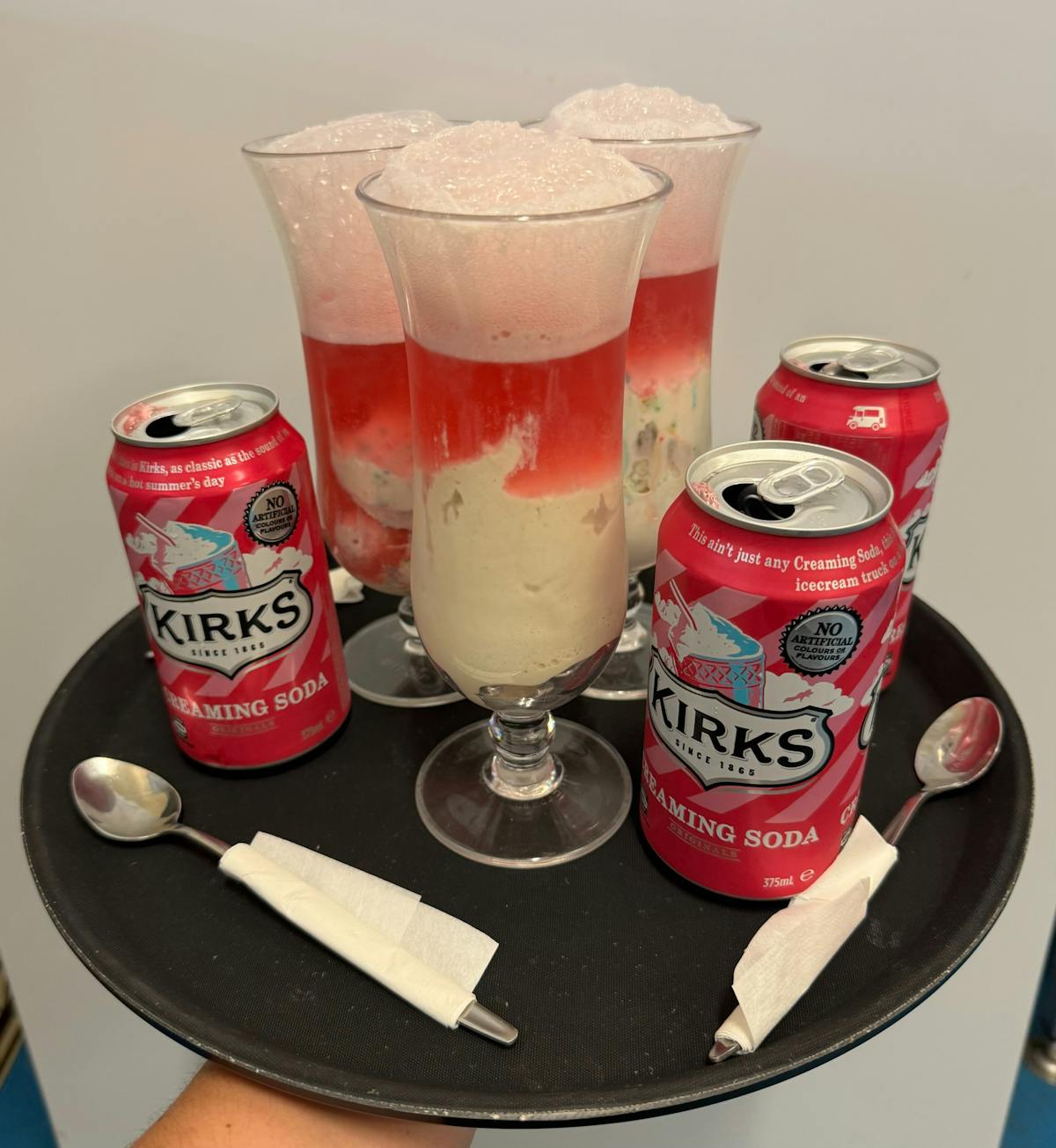 Your choice of soft drink and ice cream/sorbet