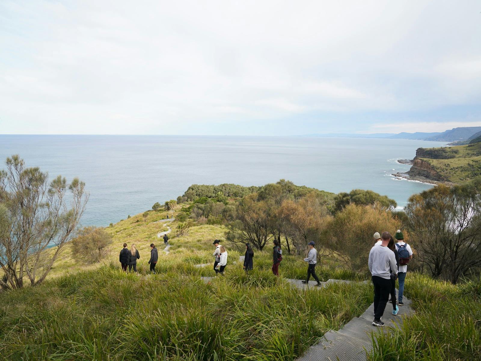 the charming hiking trail down to one of sydneys most secret beaches