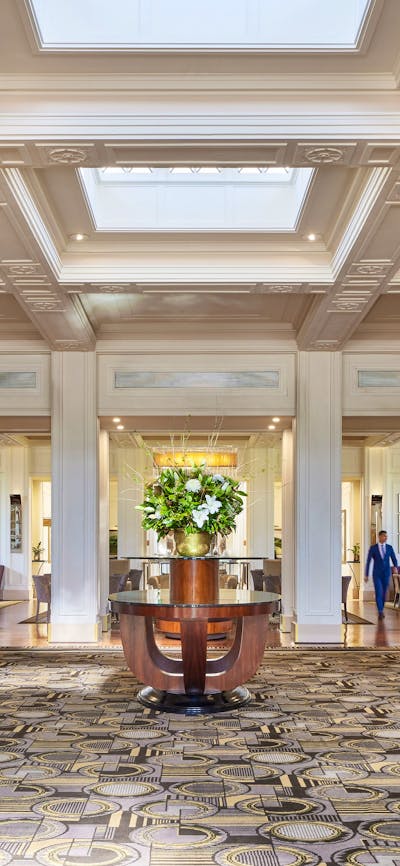Hotel entrance to The Tea Lounge