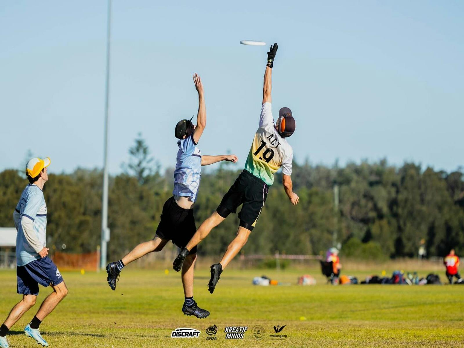 Action at the Australian Masters Ultimate Championships 2025.