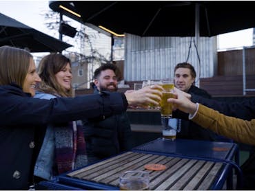 Enjoy a well earned drink as most trails end in a pub Enjoy a well earned drink as most trails end in a pub