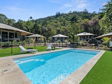 Landscaped grounds, fully accessible tent Landscaped grounds, fully accessible tent