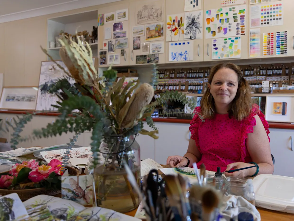 Loose Wallum Watercolour Workshop with Libby Derham