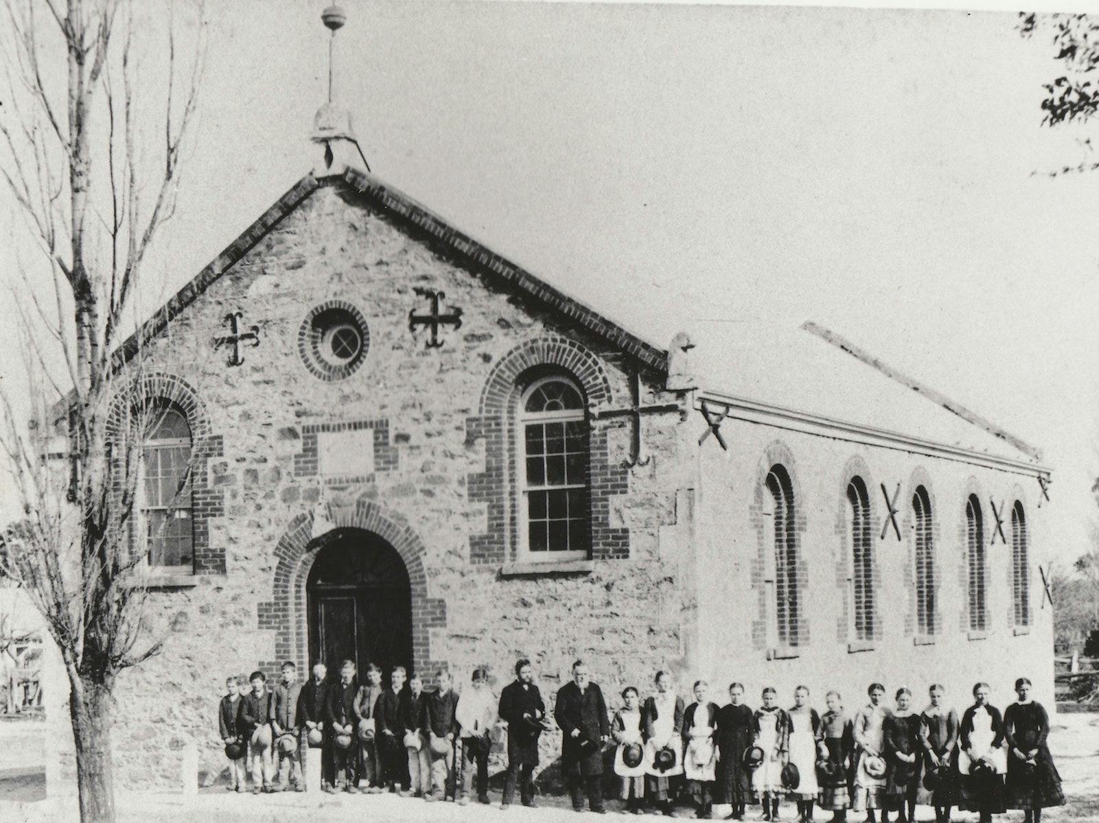 Strait Gate Lutheran Church in 1862