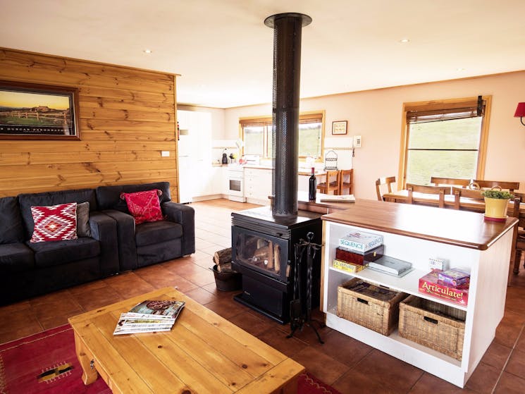 Each cottage is fully self contained with large living areas and even an outdoor BBQ.