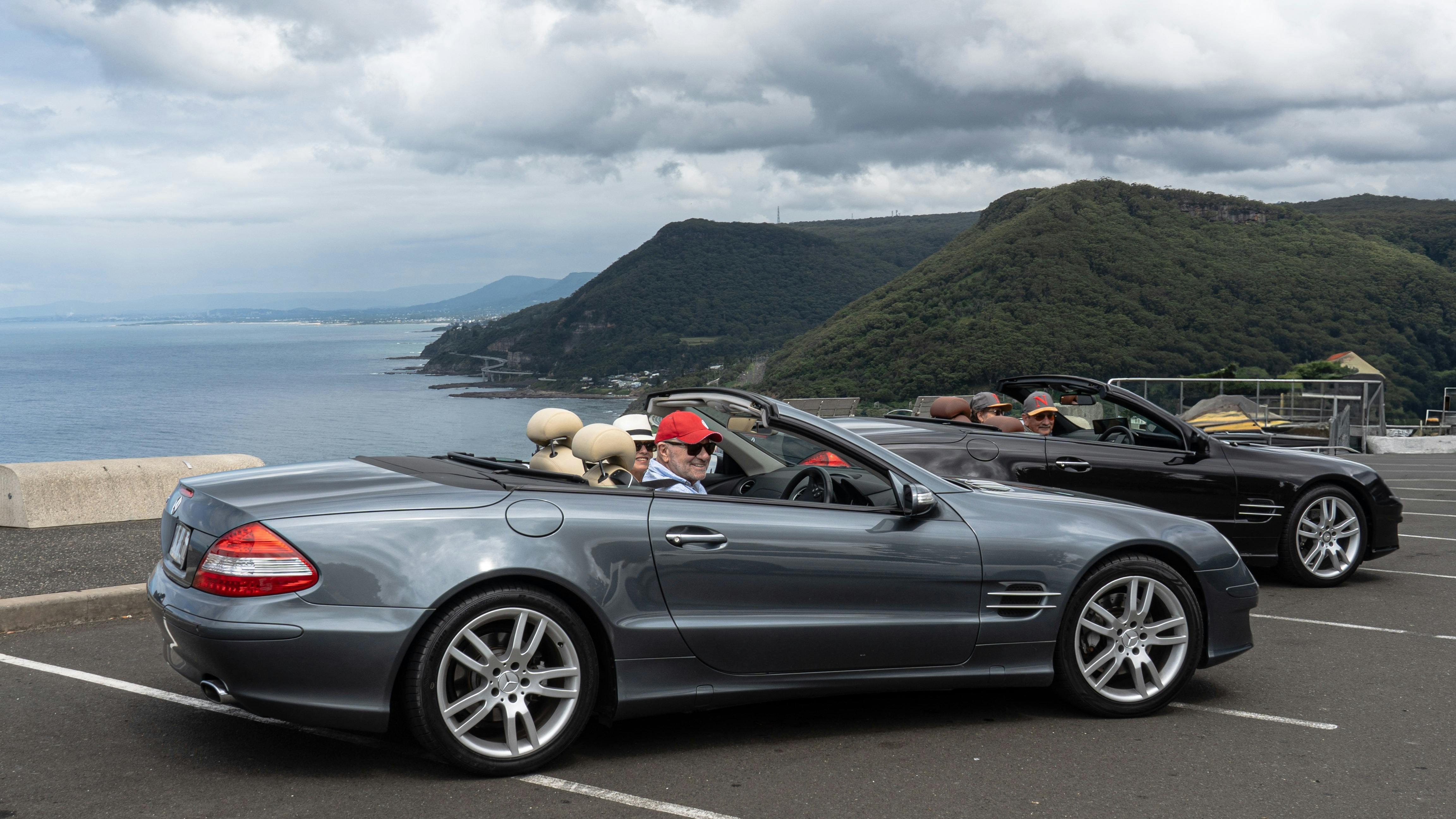 Pitstop at Stanwell Tops lookout to take in the spectacular view.