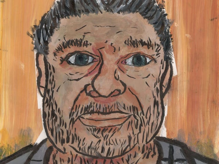 My Dad 2020 acrylic paint on paper Gabby Cooper, Year 10 Northlakes High School from 2020 Operation