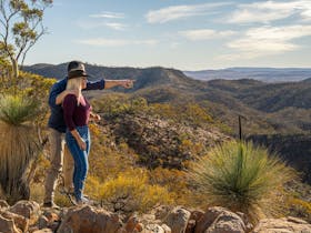 Walking trails with stunning 360 degree views at Bendleby Ranges, Southern Flinders Ranges