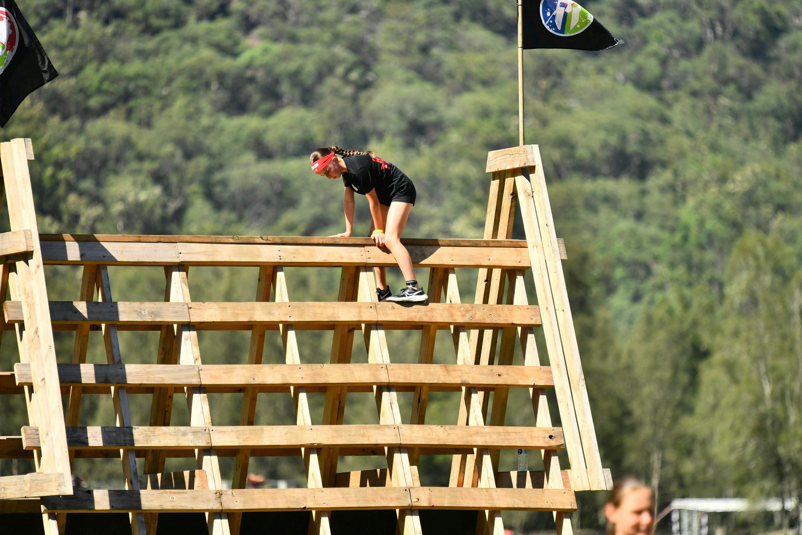 Children doing a Spartan Obstacle