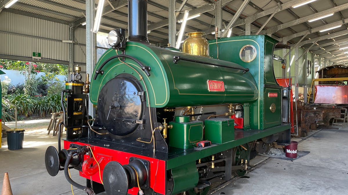 Restored steam loco