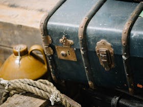 Sea travelling display with suitcase at Port MacDonnell Maritime Museum