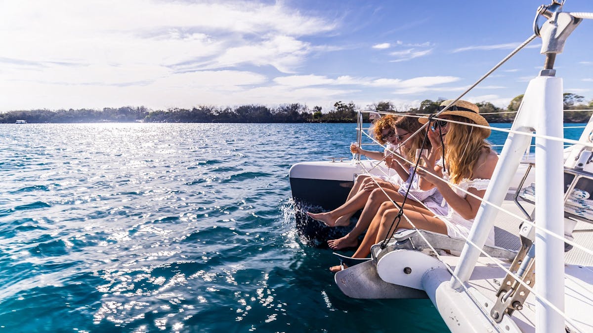 Sailing on the Gold Coast on a Catamaran