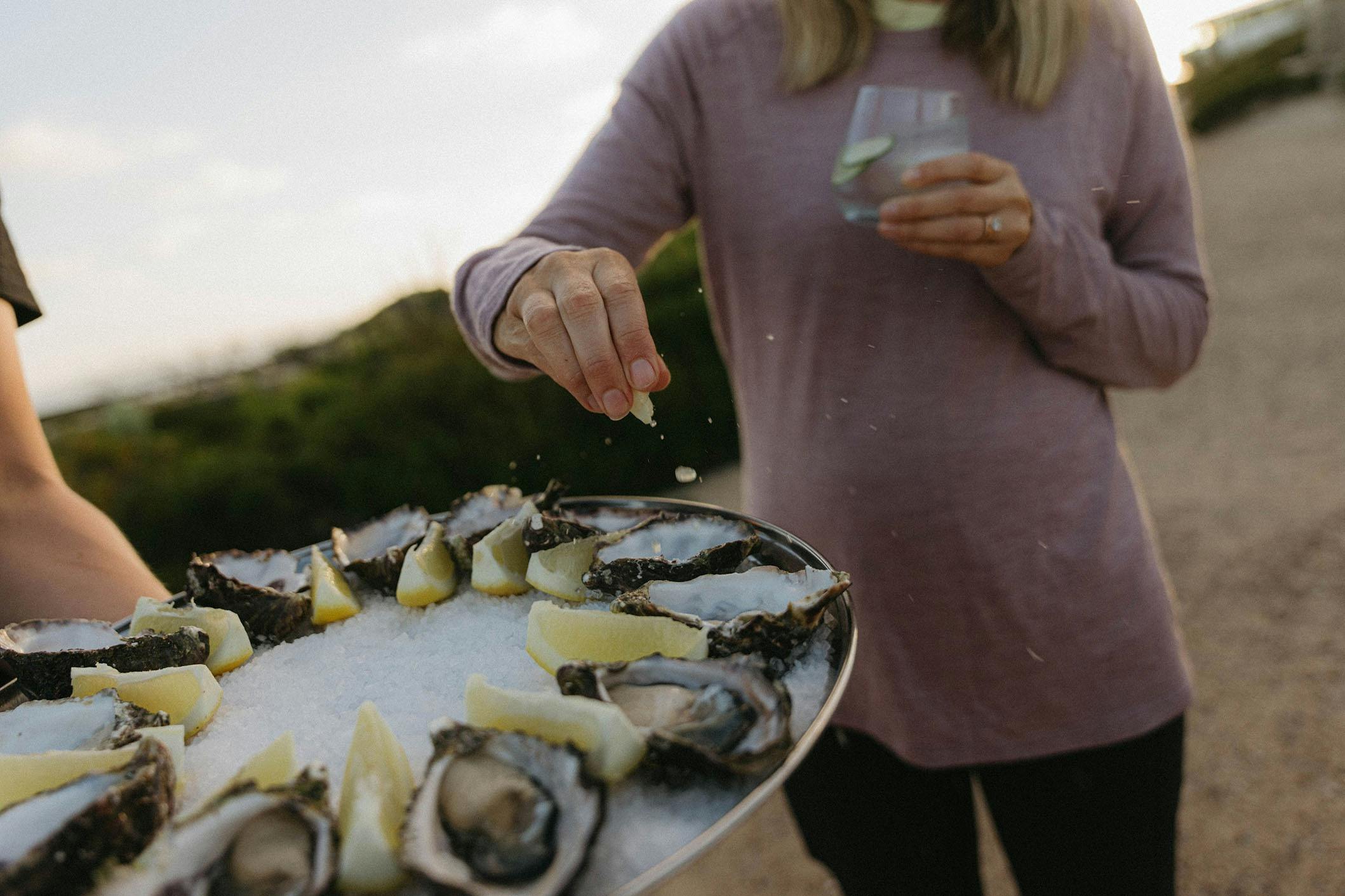 Oysters and gin on Kangaroo Island
