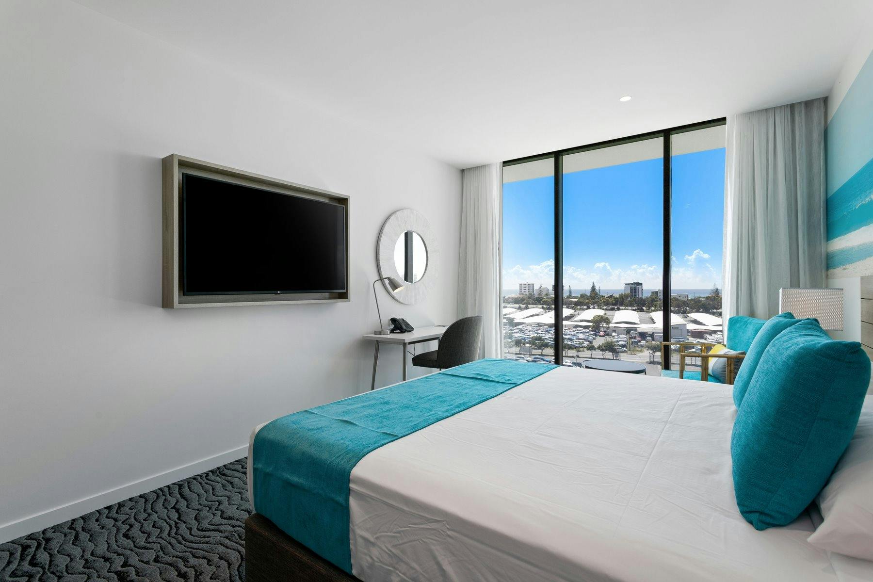 Coastal Premium rooms offer views towards the local beachfront skyline of Kirra and Coolangatta