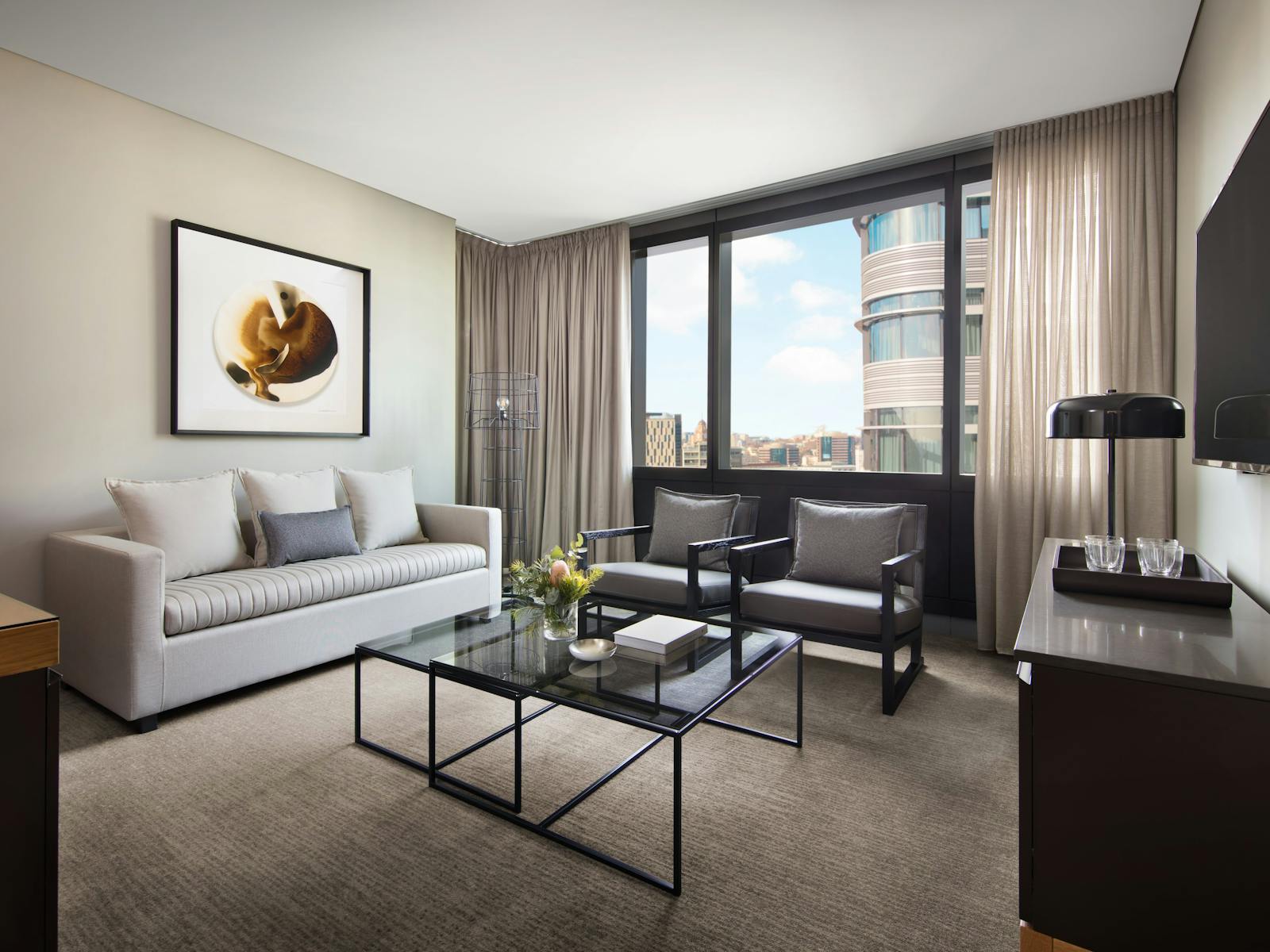 エグゼクティブワンベッドルームスイート-リビングスペース