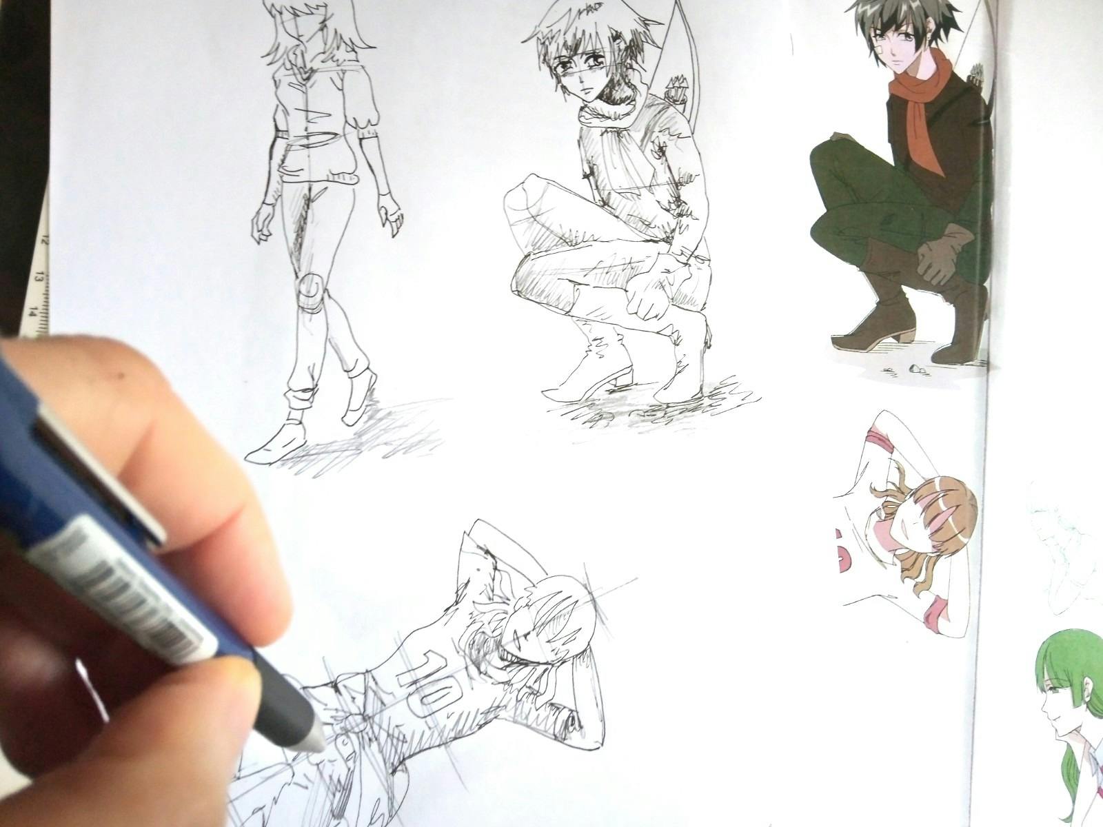 Scribble Cat Studios- Manga Drawing Class: Characters and Poses