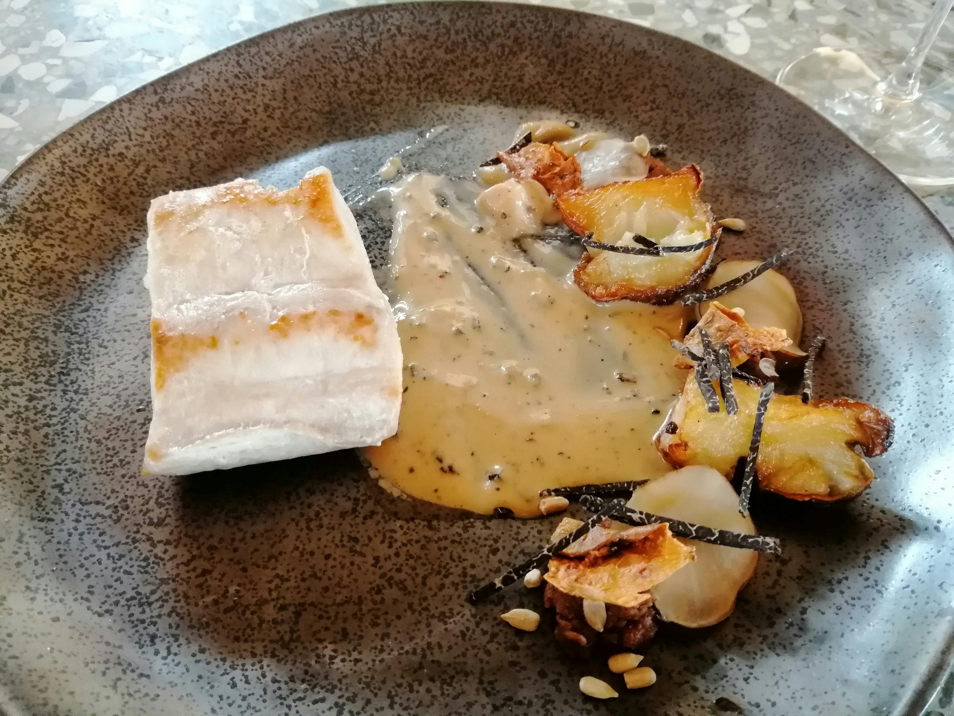 Truffle, fish and potato