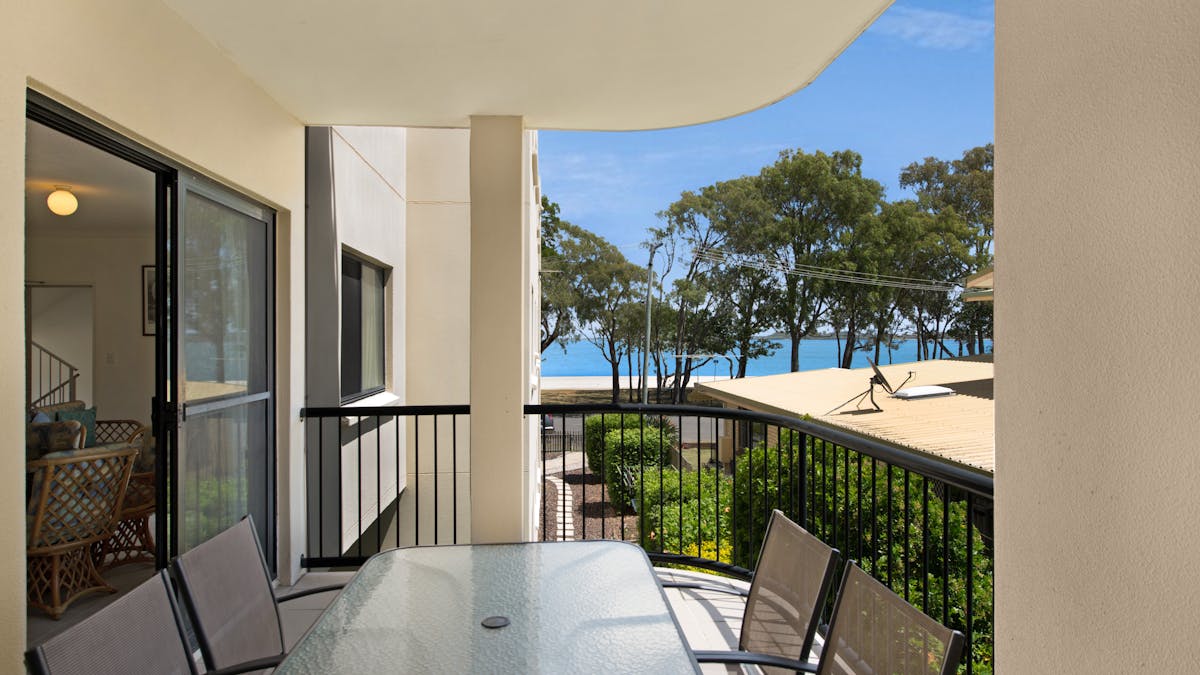 Water views from balcony