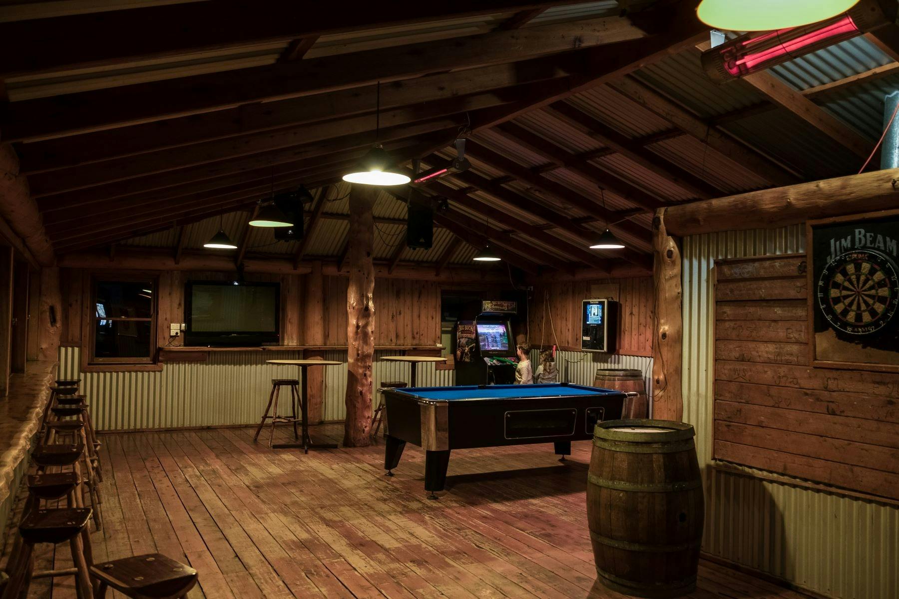 Beautiful natural timber indoor area.