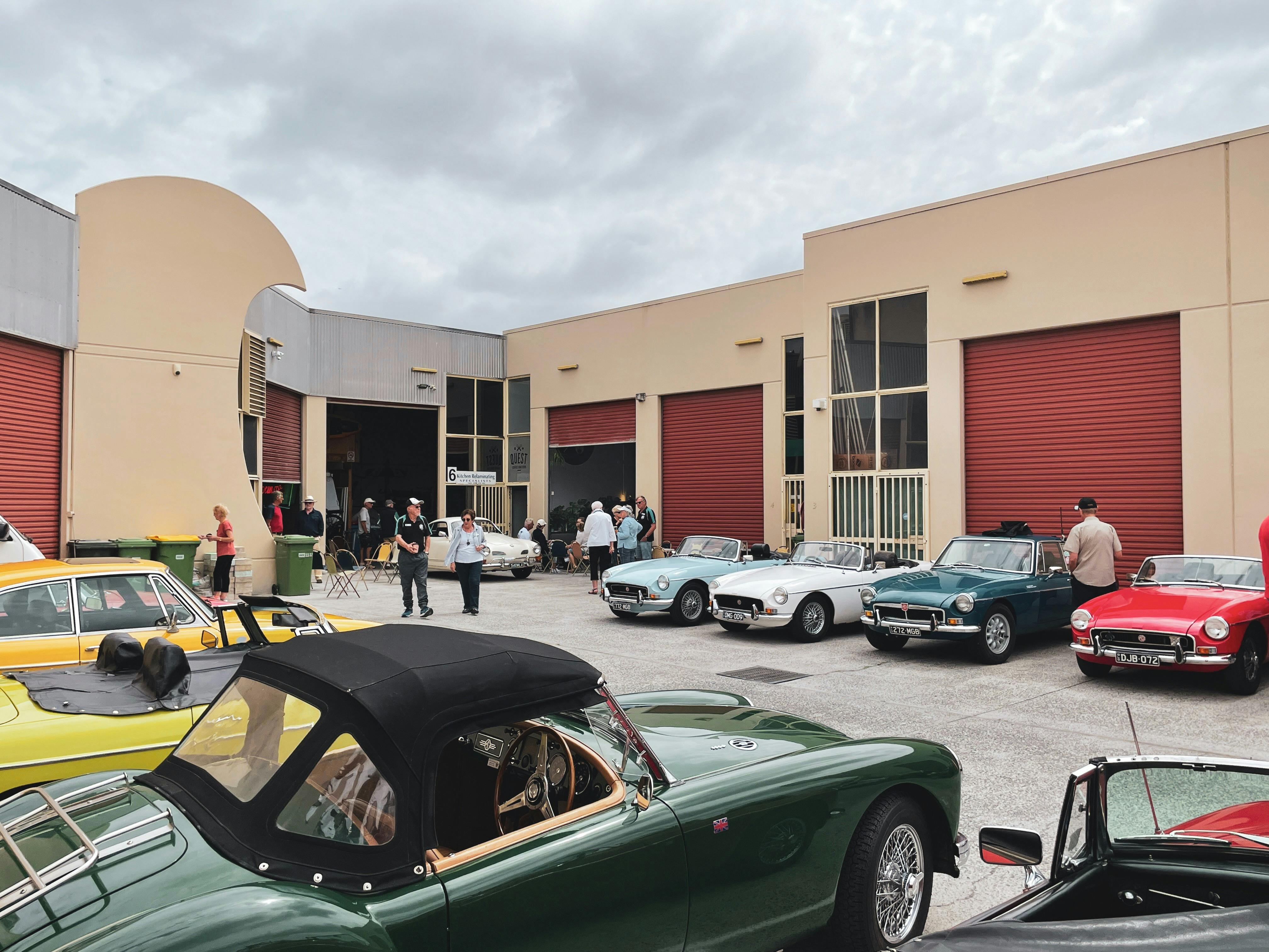 Outside space looking at entrance