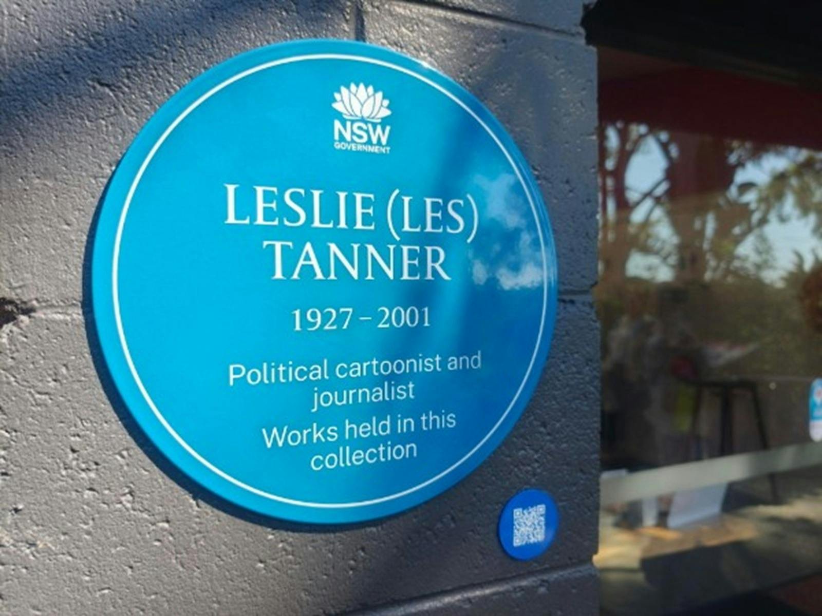 Leslie Mervyn (Les) Tanner Blue Plaque