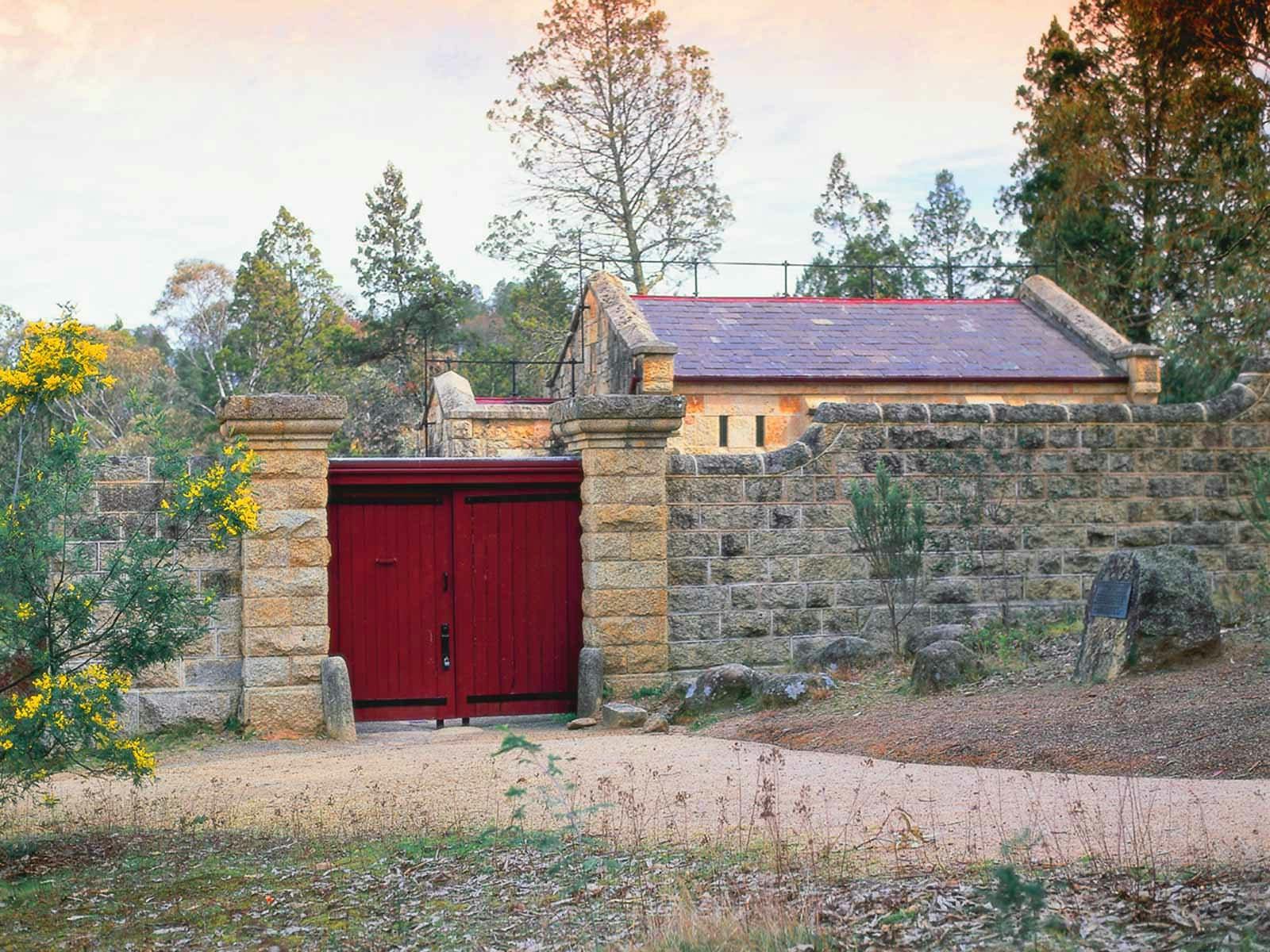 Exterior shot of the Beechworth Powder Magazine