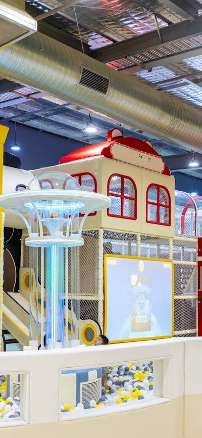 Huge Ball Pit, Slides, Interactive Games and More.