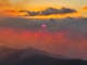 Magical sunset from the summit of Mt Buller. Mt Timbertop is in the centre of the picture.