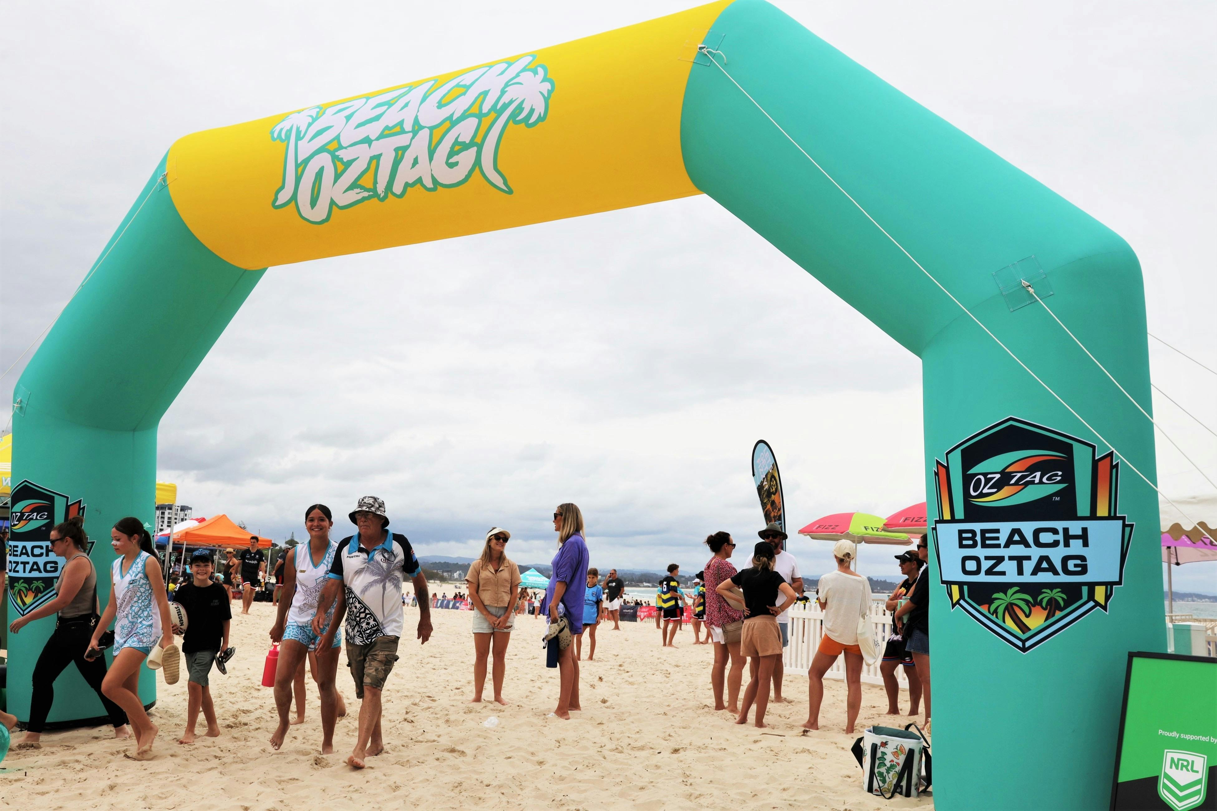 Beach Oztag entrance