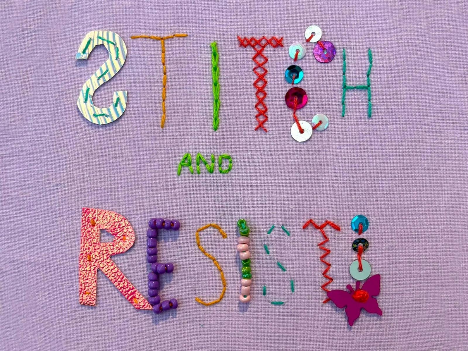 The Studio: School Holiday Stitch and Resist Collaborative Textile Project