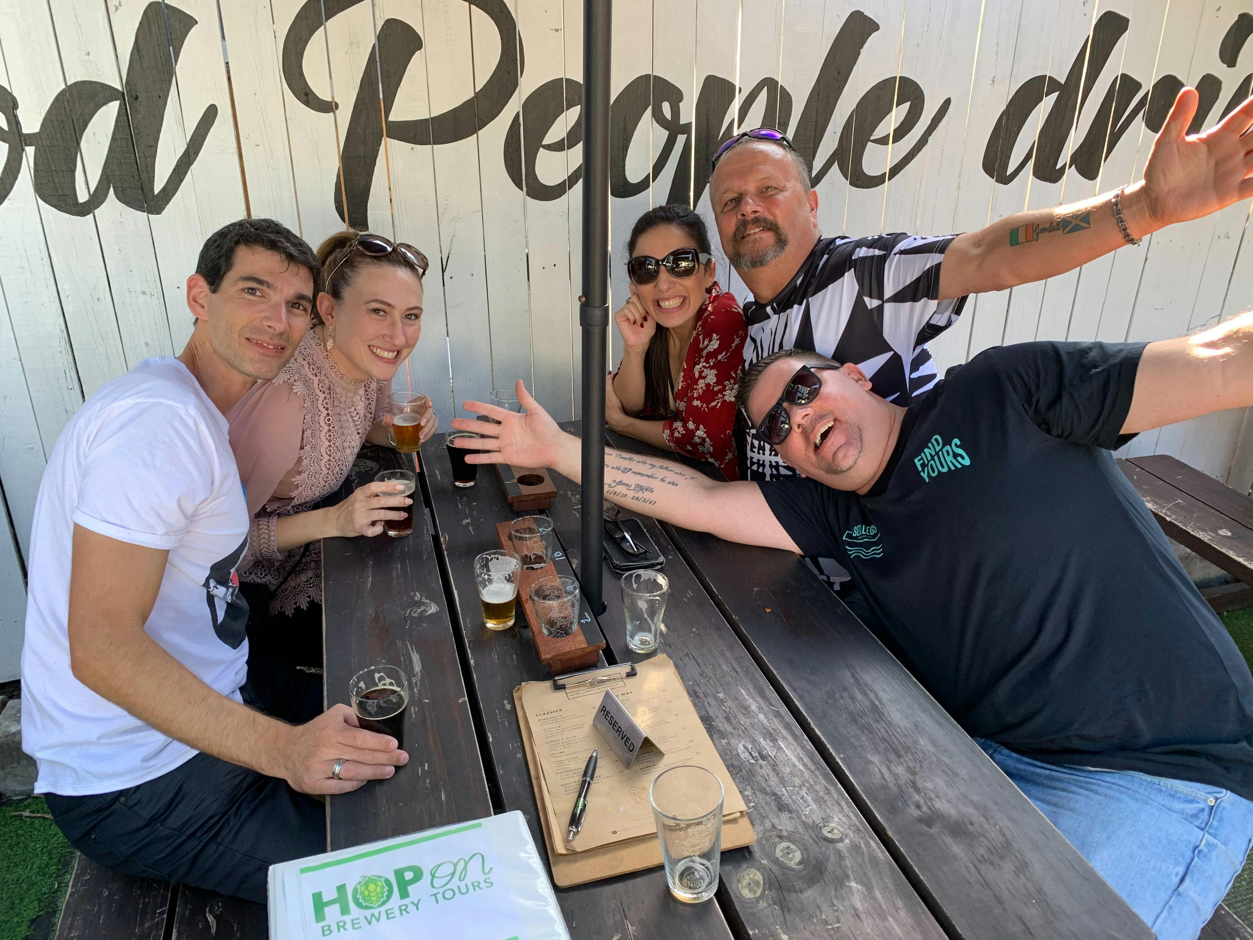 Having fun at Revel Brewing Co