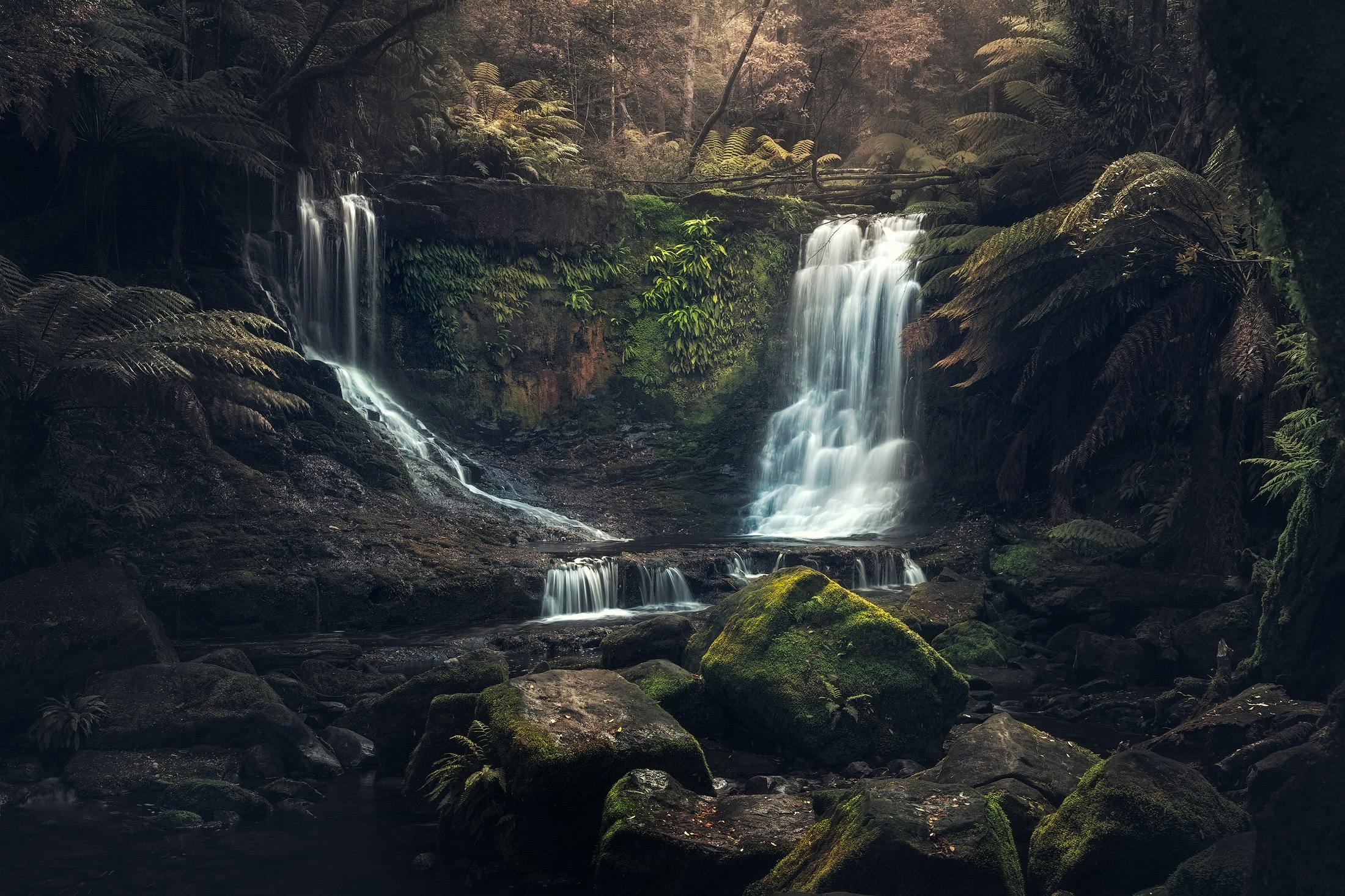 Horseshoe Falls at Mt Field National Park