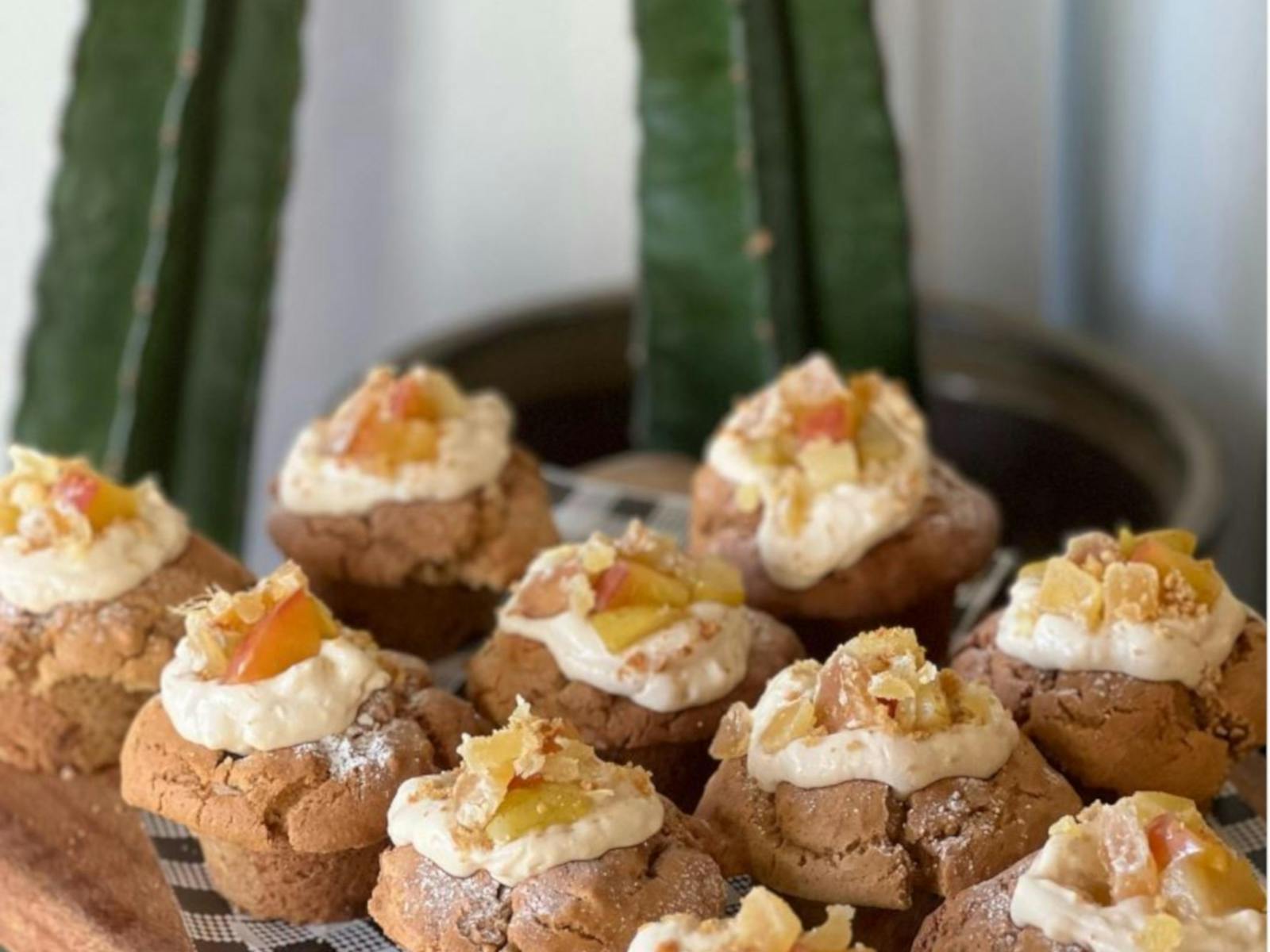 lots of fresh muffins