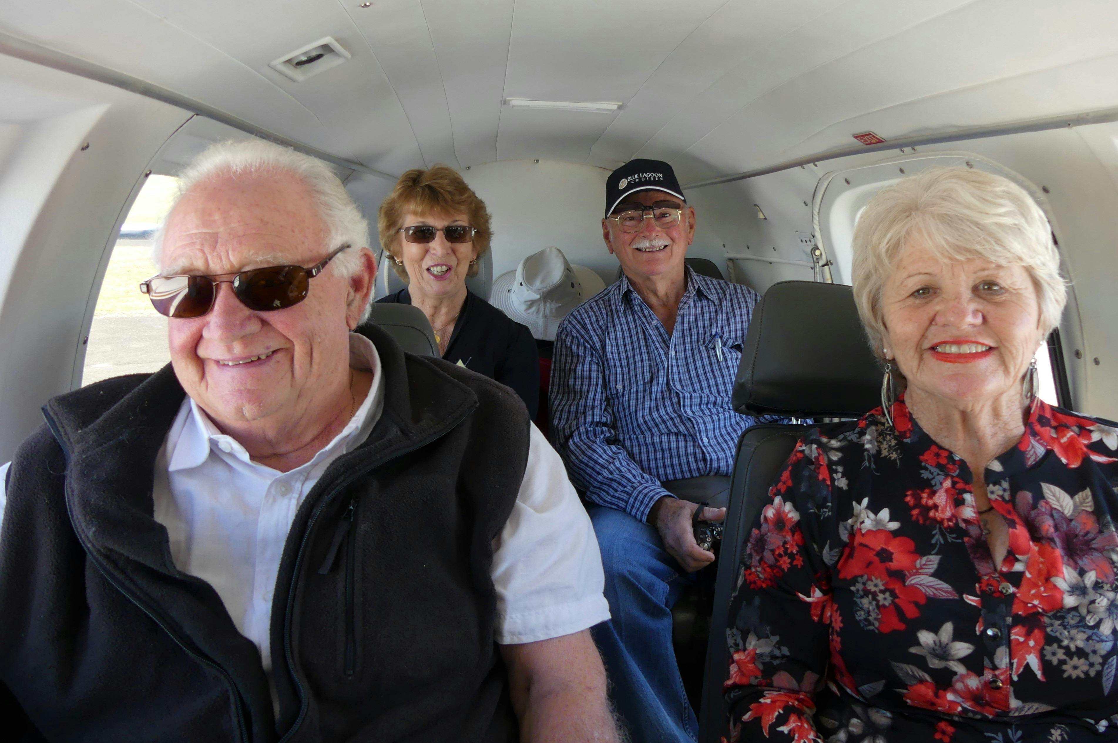 Tour passengers enroute to Lake Eyre