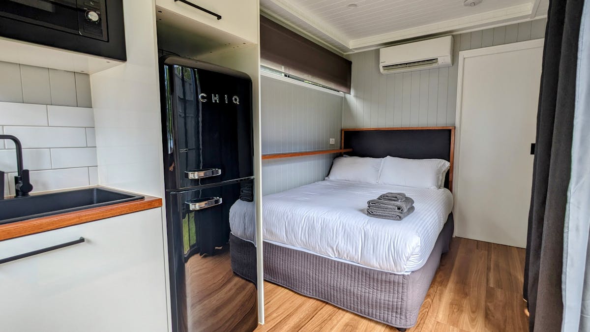 Couples Cabin Interior - Bedroom Area