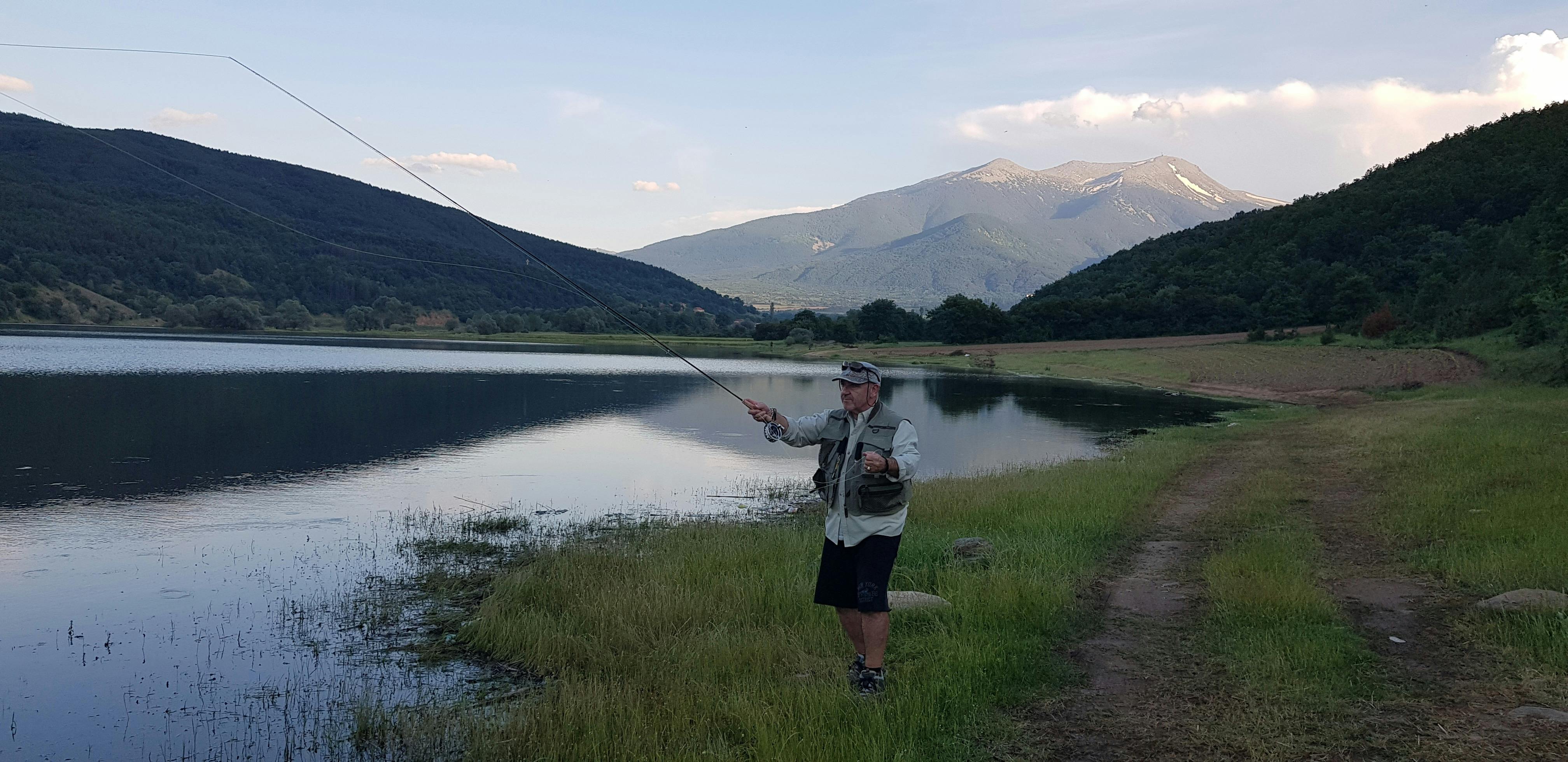 Tane from Tumut Fly Fishing lake Strezevo near Capari Pelister Macedonia
