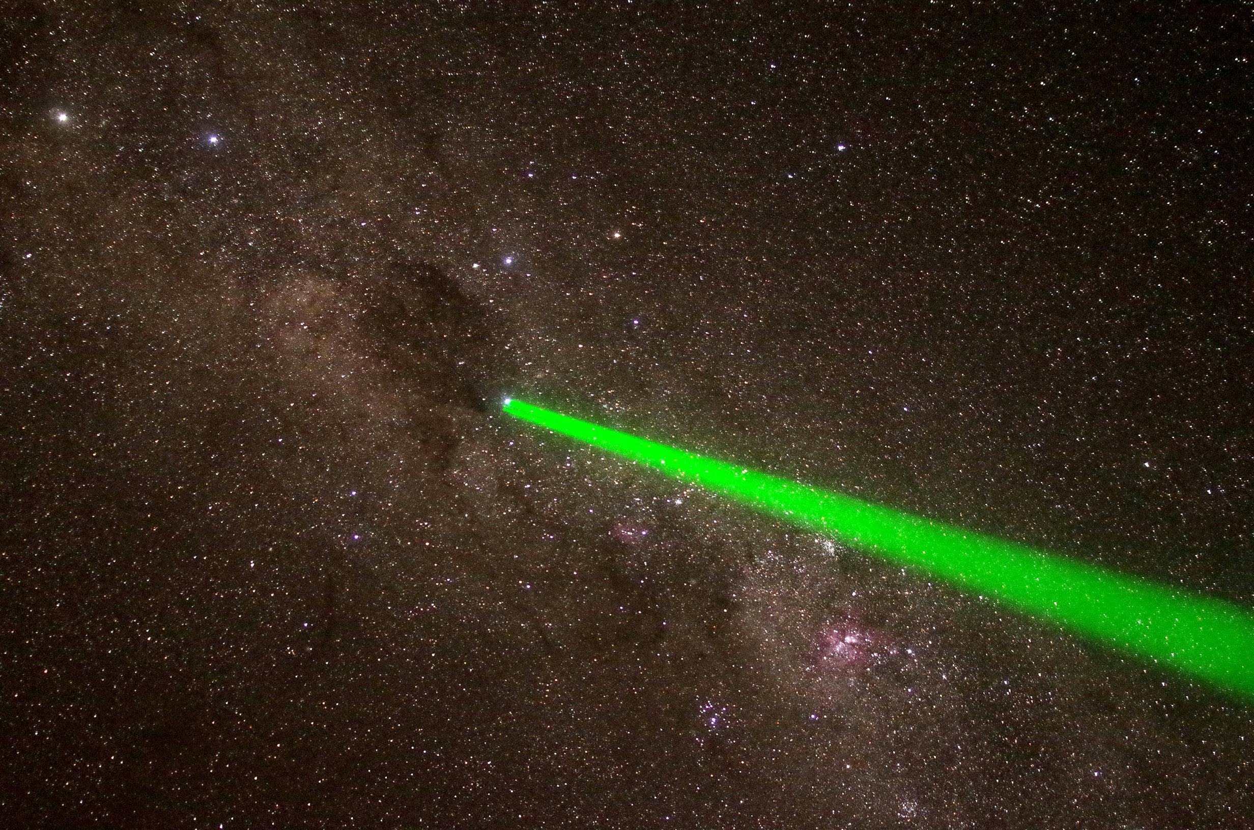 Laser pointer guided tour