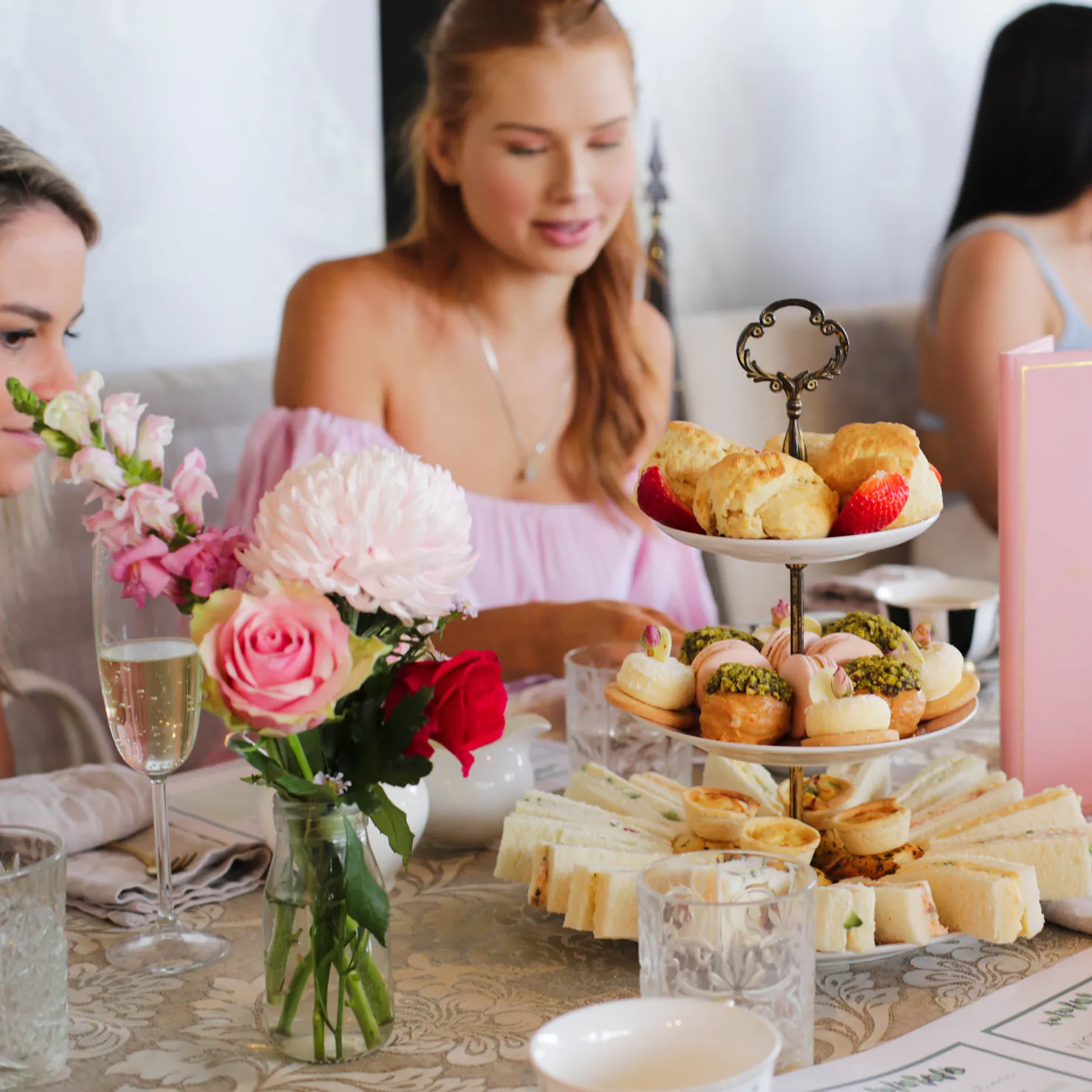 high tea baby shower at aimee provence on the sunshine coast