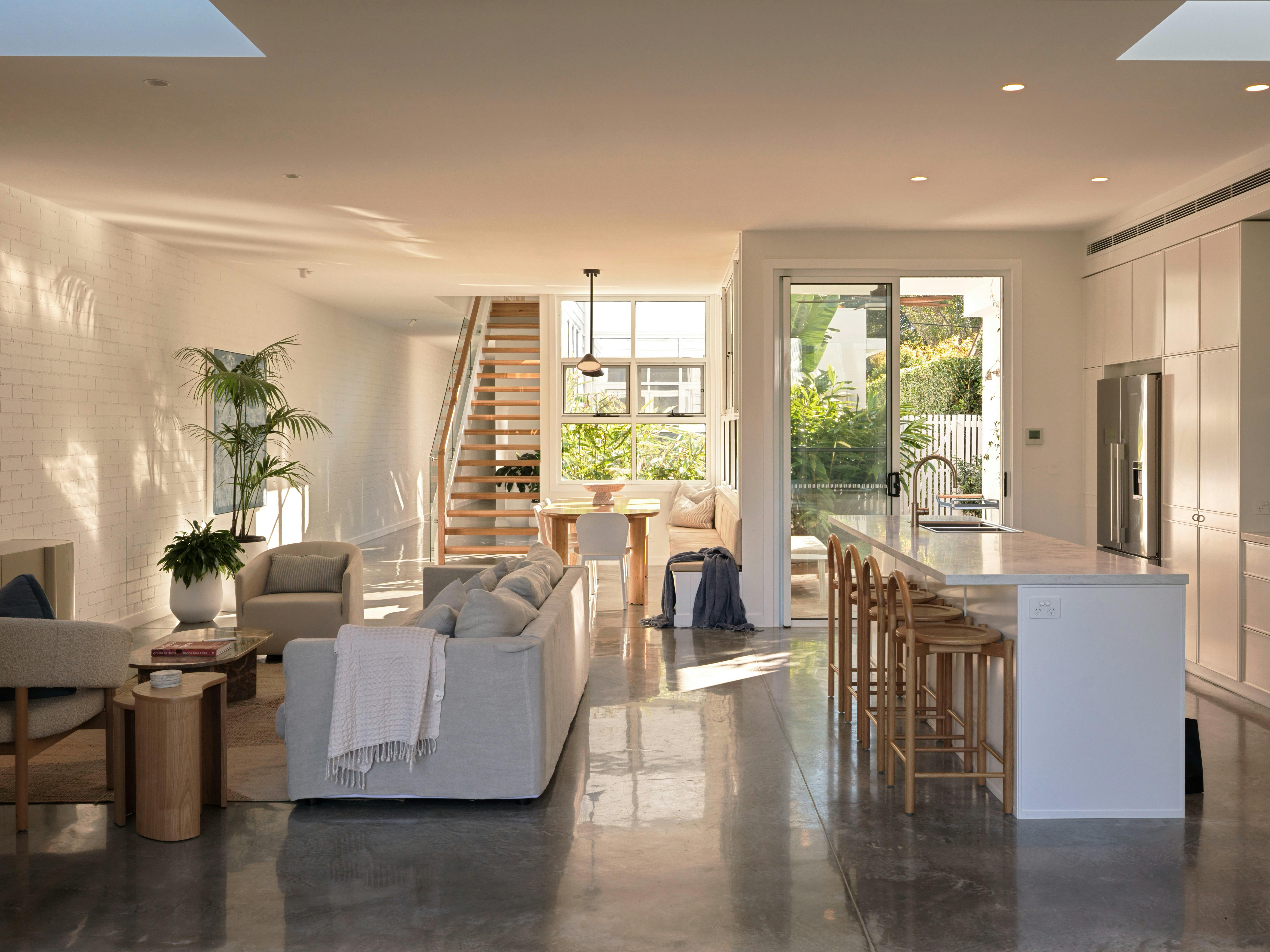 Rubus Residences Berry, NSW - by Linnaeus Collection - Open-plan kitchen, dining and living space