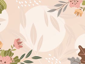 her festival graphic flowers