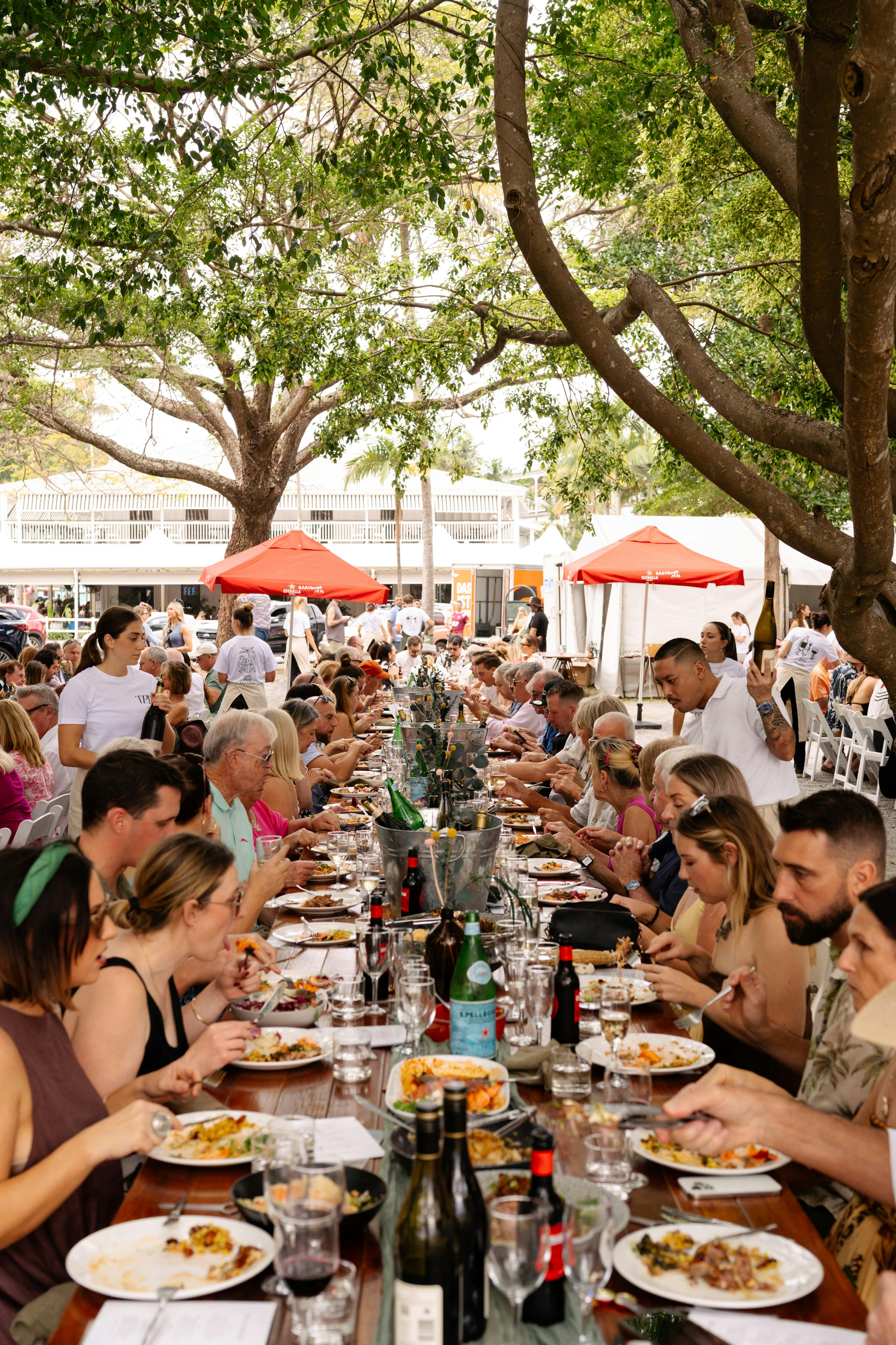 Guests enjoying the Lexus Long Lunch
