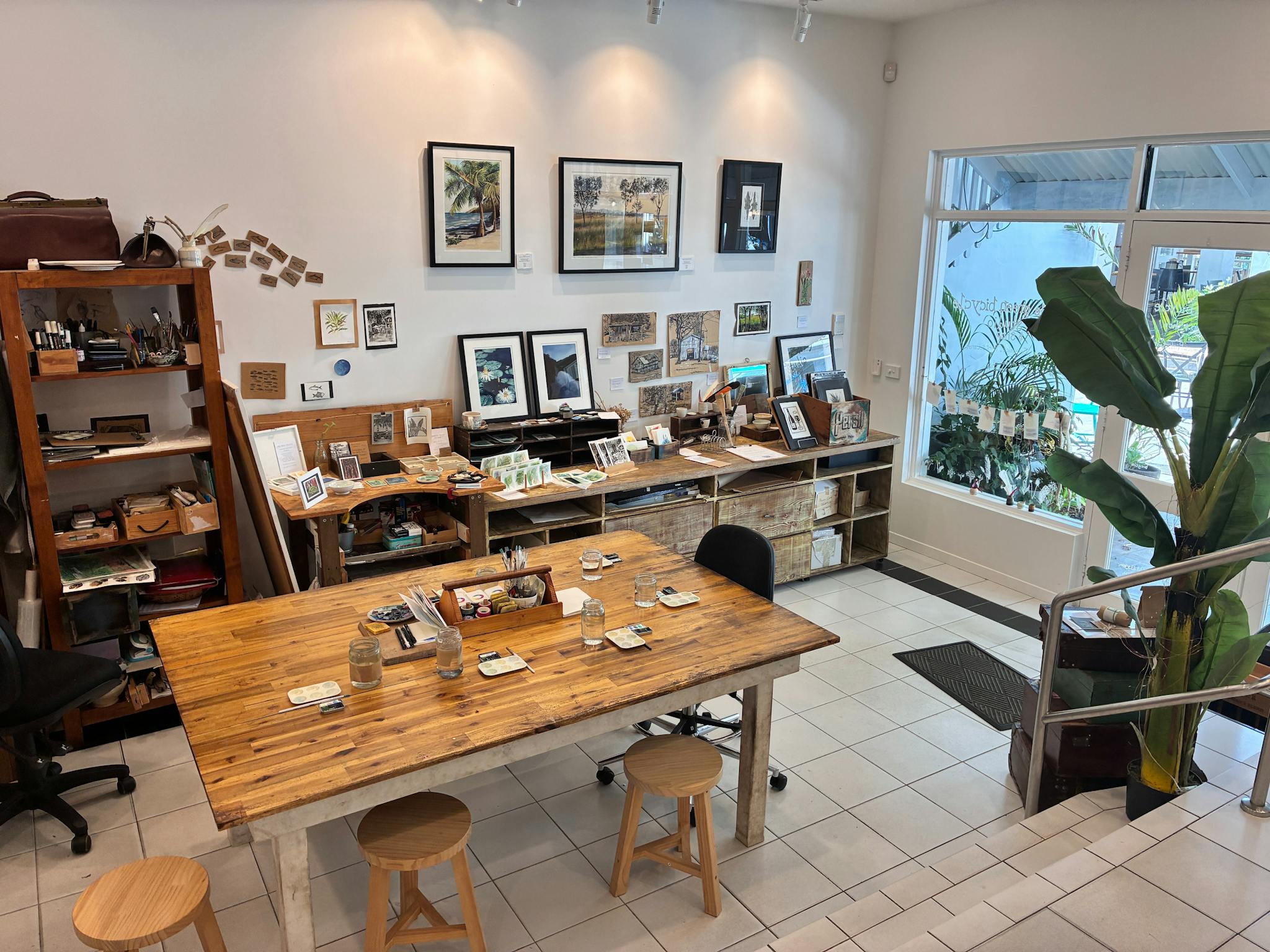 Studio Interior Little Green Bicycle Art Studio & Shop, Palm Cove