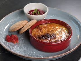 Moonee Ponds restaurant - creme brulee dessert