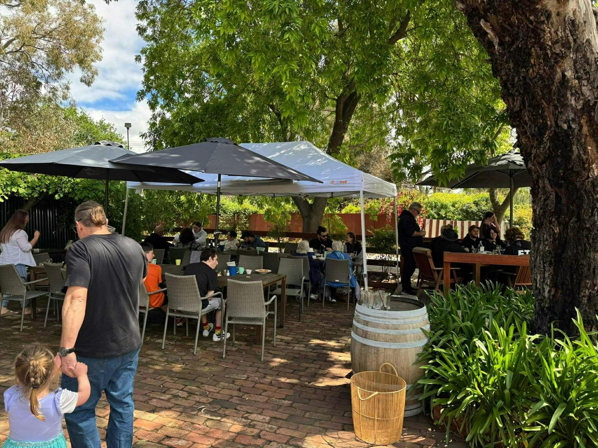 Beautiful beer garden