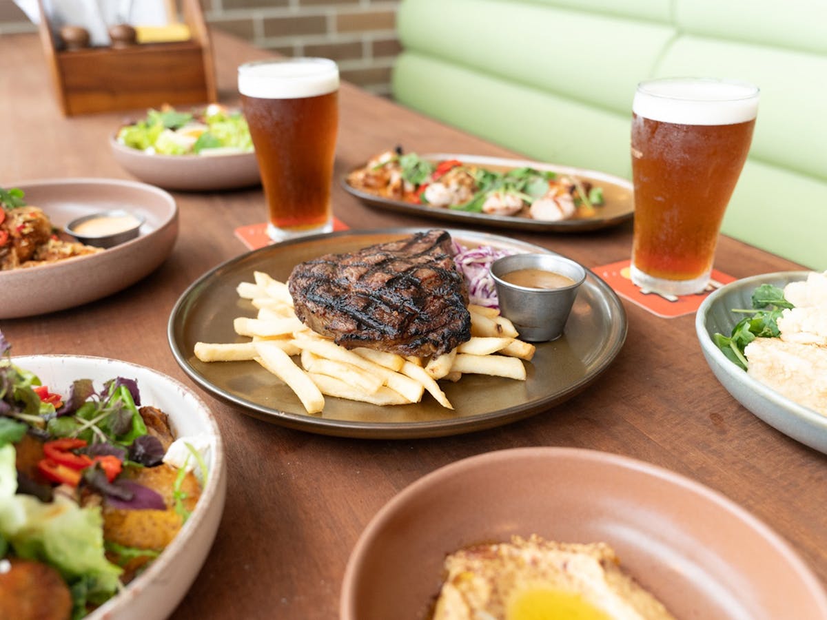Steak at Tiny Mountain Brewery