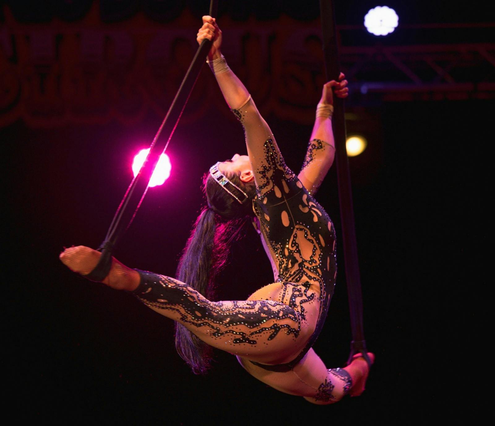 Woman doing a stunt