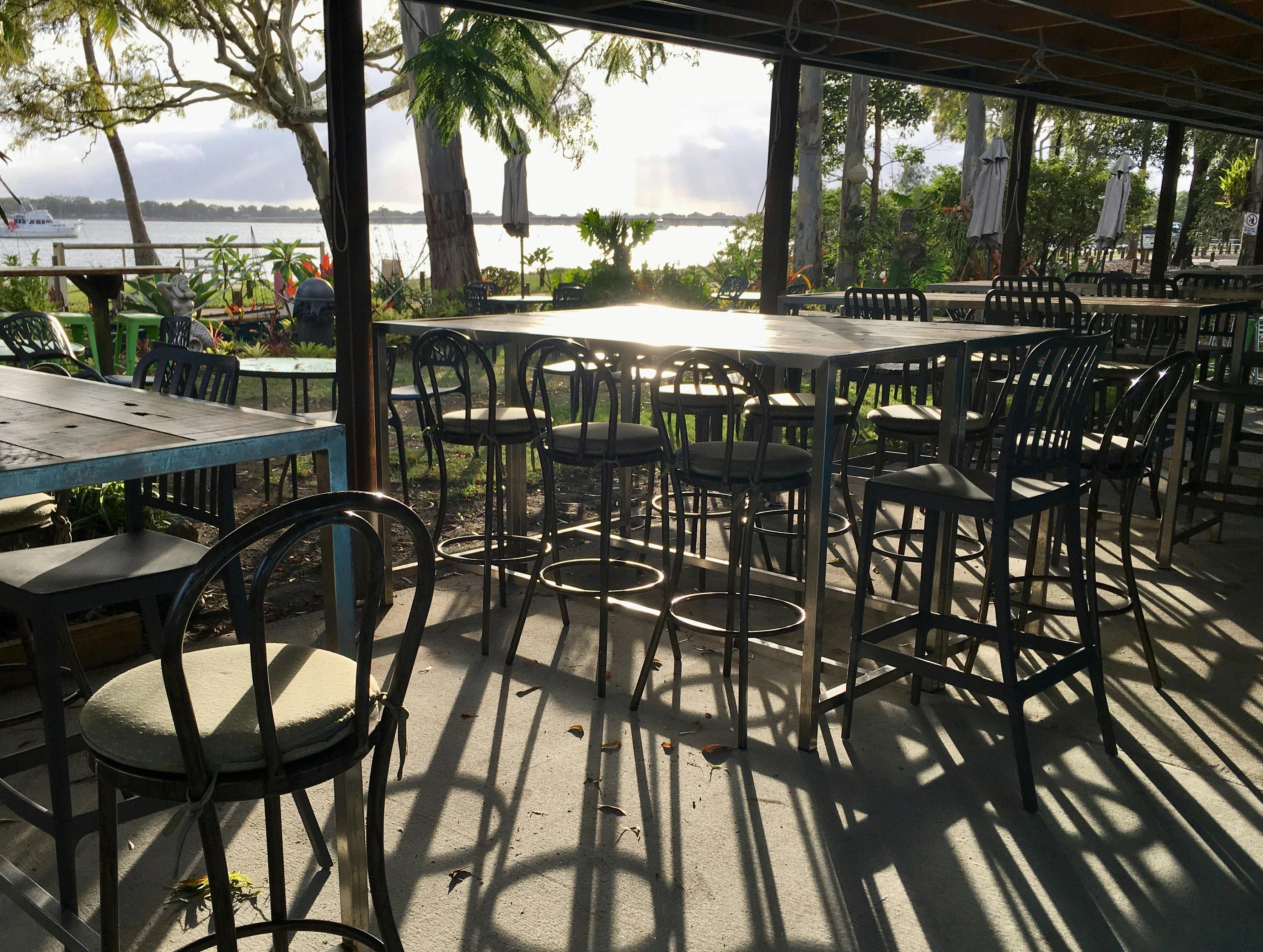 Bribie Beach Shack undercover seating