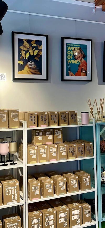 Framed prints and design-led gifts reflect Pom Pom Store’s creative flair.